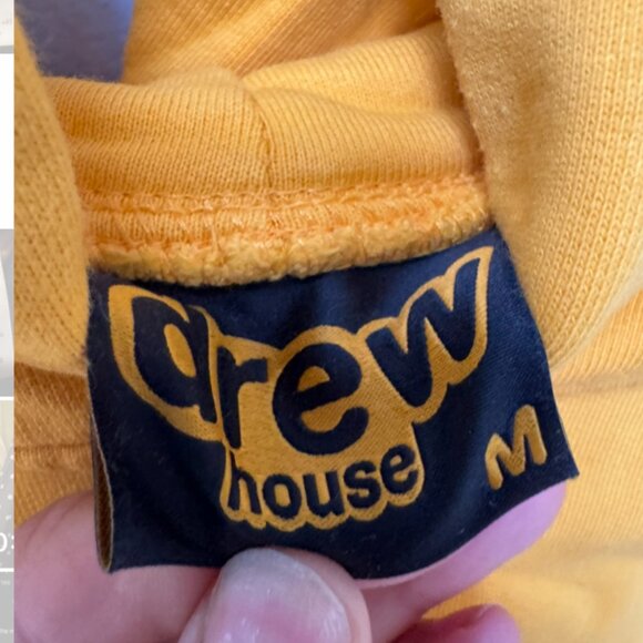 Drew House Yellow Hoodie in Size Medium - Picture 4 of 5